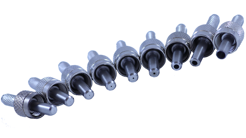 SMA connectors are available with bore sizes to fit almost any size optical fiber.